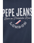 Pepe Jeans Bombažna mikica ženska mornarsko modra barva - Pepit.si