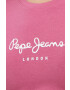 Pepe Jeans Majica z dolgimi rokavi New Virginia ženska vijolična barva - Pepit.si