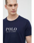 Polo Ralph Lauren Bombažen pižama t-shirt mornarsko modra barva - Pepit.si