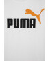 Puma Otroška bombažna kratka majica ESS+ 2 Col Logo Tee B bela barva - Pepit.si