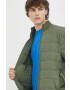 Rains Bomber jakna 18180 Liner High Neck Jacket zelena barva - Pepit.si