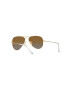 Ray-Ban Otroška sončna očala Junior Aviator rjava barva 0RJ9506S-Polarized - Pepit.si