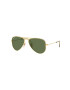 Ray-Ban Otroška sončna očala Junior Aviator zelena barva 0RJ9506S-Polarized - Pepit.si