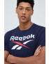 Reebok Bombažna kratka majica bež barva - Pepit.si