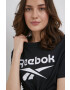 Reebok T-shirt ženski črna barva - Pepit.si