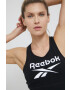 Reebok Top za vadbo črna barva - Pepit.si