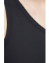 Spanx Body za oblikovanje postave Suit Yourself Ribbed One Shoulder črna barva - Pepit.si