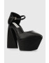 Steve Madden Salonarji Secretz črna barva SM11002600 - Pepit.si