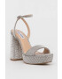 Steve Madden Sandali Lessa-R srebrna barva SM11002394 - Pepit.si