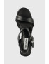 Steve Madden Usnjeni sandali Freefall črna barva SM11002471 - Pepit.si