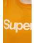 Superdry Bombažen t-shirt oranžna barva - Pepit.si