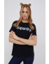 Superdry Bombažen t-shirt črna barva - Pepit.si