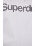 Superdry Bombažen t-shirt bela barva - Pepit.si