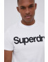 Superdry Bombažen t-shirt bela barva - Pepit.si