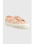 Superga Teniske 2750 MACRAME ženske roza barva S81219W - Pepit.si