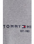 Tommy Hilfiger Bombažen t-shirt siva barva - Pepit.si