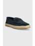 Tommy Hilfiger Espadrile iz semiša TH ESPADRILLE CLASSIC SUEDE mornarsko modra barva - Pepit.si