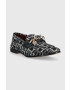 Tommy Hilfiger Mokasini CHAIN LOAFER DENIM ženski mornarsko modra barva - Pepit.si