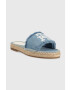 Tommy Hilfiger Natikači DENIM FLAT SANDAL ženski FW0FW07095 - Pepit.si