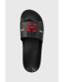 Tommy Hilfiger Natikači TH EMBROIDERY POOL SLIDE moški črna barva FM0FM04465 - Pepit.si