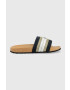 Tommy Hilfiger Natikači TOMMY FRESH WEBBING SLIDE ženski mornarsko modra barva FW0FW06983 - Pepit.si