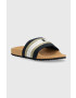 Tommy Hilfiger Natikači TOMMY FRESH WEBBING SLIDE ženski mornarsko modra barva FW0FW06983 - Pepit.si