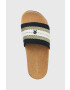 Tommy Hilfiger Natikači TOMMY FRESH WEBBING SLIDE ženski mornarsko modra barva FW0FW06983 - Pepit.si