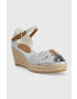 Tommy Hilfiger Sandali HIGH WEDGE SEERSUCKER ženski FW0FW07158 - Pepit.si