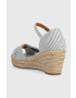 Tommy Hilfiger Sandali HIGH WEDGE SEERSUCKER ženski FW0FW07158 - Pepit.si