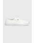 Tommy Hilfiger Teniske ESSENTIAL KESHA LACE SNEAKER ženske bela barva FW0FW06955 - Pepit.si