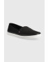 Tommy Hilfiger Teniske ESSENTIAL KESHA SLIP-ON ženske črna barva FW0FW07121 - Pepit.si