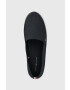 Tommy Hilfiger Teniske ESSENTIAL KESHA SLIP-ON ženski mornarsko modra barva FW0FW07121 - Pepit.si