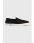 Tommy Hilfiger Teniske ESSENTIAL SLIP-ON SNEAKER BL ženske črna barva FW0FW07249 - Pepit.si