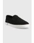 Tommy Hilfiger Teniske ESSENTIAL SLIP-ON SNEAKER BL ženske črna barva FW0FW07249 - Pepit.si