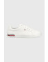 Tommy Hilfiger Teniske ESSENTIAL STRIPES SNEAKER ženske bela barva FW0FW06954 - Pepit.si