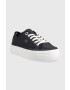 Tommy Hilfiger Teniske ESSENTIAL VULC CANVAS ženske mornarsko modra barva FW0FW07459 - Pepit.si