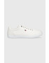 Tommy Hilfiger Teniske Iconic Vulc Mesh Logo bela barva - Pepit.si