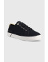 Tommy Hilfiger Teniske LACE UP VULC SNEAKER ženske mornarsko modra barva FW0FW06957 - Pepit.si