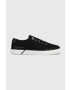 Tommy Hilfiger Teniske LACE UP VULC SNEAKER BL ženske črna barva FW0FW07248 - Pepit.si