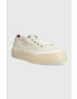 Tommy Hilfiger Teniske VULC ROPE MONOGRAM WHITE DENIM ženske bež barva FW0FW07254 - Pepit.si