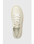 Tommy Hilfiger Teniske VULC ROPE MONOGRAM WHITE DENIM ženske bež barva FW0FW07254 - Pepit.si