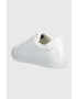 Tommy Hilfiger Usnjene teniske ELASTIC SLIP ON SNEAKER ženske bela barva FW0FW07032 - Pepit.si