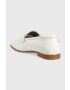 Tommy Hilfiger Usnjeni mokasini TH LOAFER ženski bela barva FW0FW06991 - Pepit.si