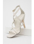 Tommy Hilfiger Usnjeni sandali Elevated Th High Heel bela barva - Pepit.si