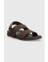 Tommy Hilfiger Usnjeni sandali HILFIGER PREMIUM LEATHER SANDAL - Pepit.si