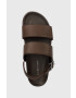 Tommy Hilfiger Usnjeni sandali HILFIGER PREMIUM LEATHER SANDAL - Pepit.si