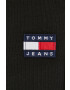 Tommy Jeans Bombažne kratke hlače ženski črna barva - Pepit.si