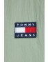 Tommy Jeans Dvostranski brezrokavnik ženski zelena barva - Pepit.si