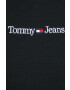 Tommy Jeans Kratka majica ženski črna barva - Pepit.si