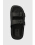 Tommy Jeans Natikači FANCY SANDAL ženski črna barva EN0EN02136 - Pepit.si